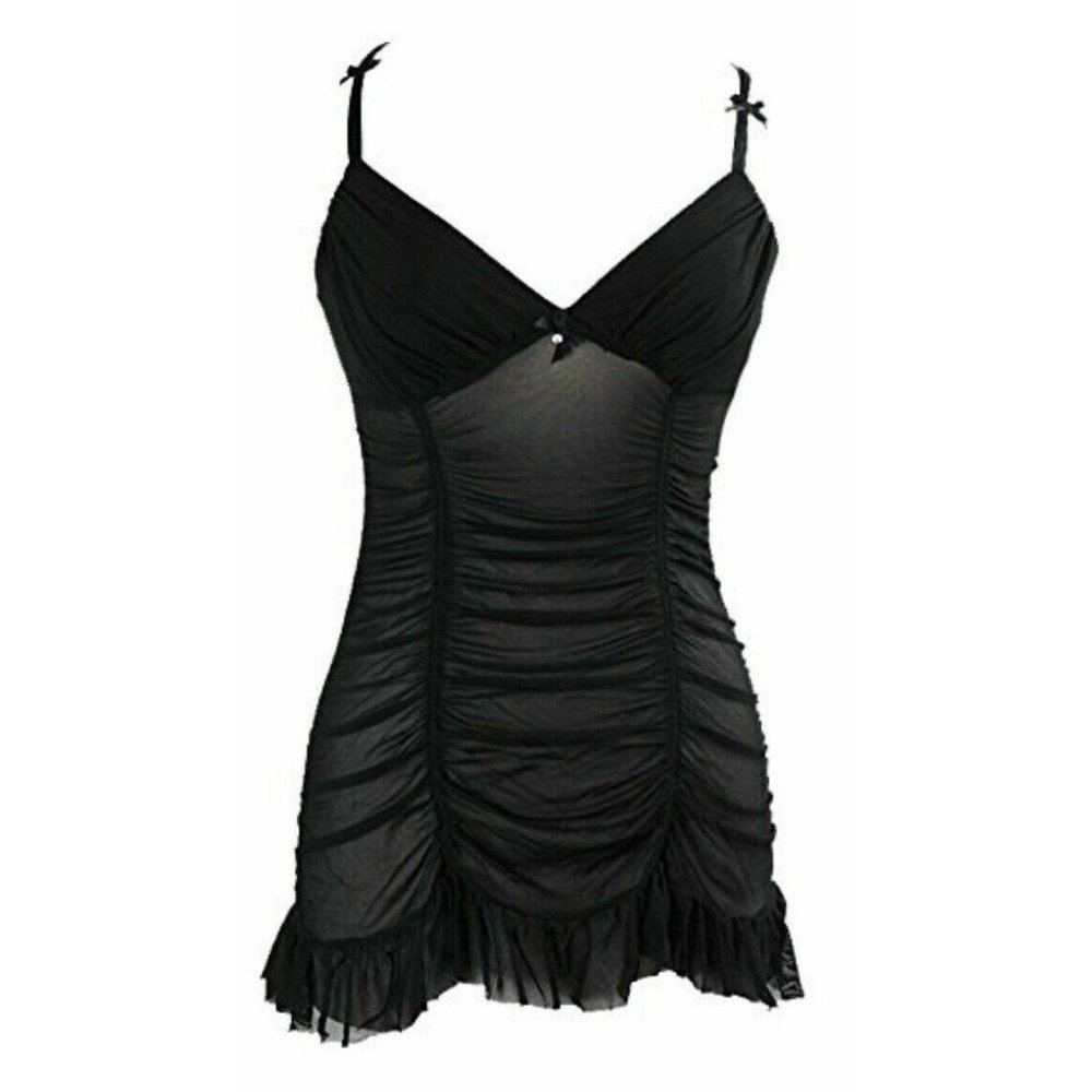 NWT Flora Nikrooz Size S Black Lace Camidoll
